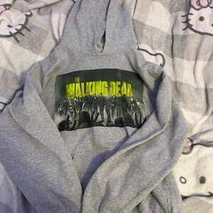 Grey Walking dead hoodie